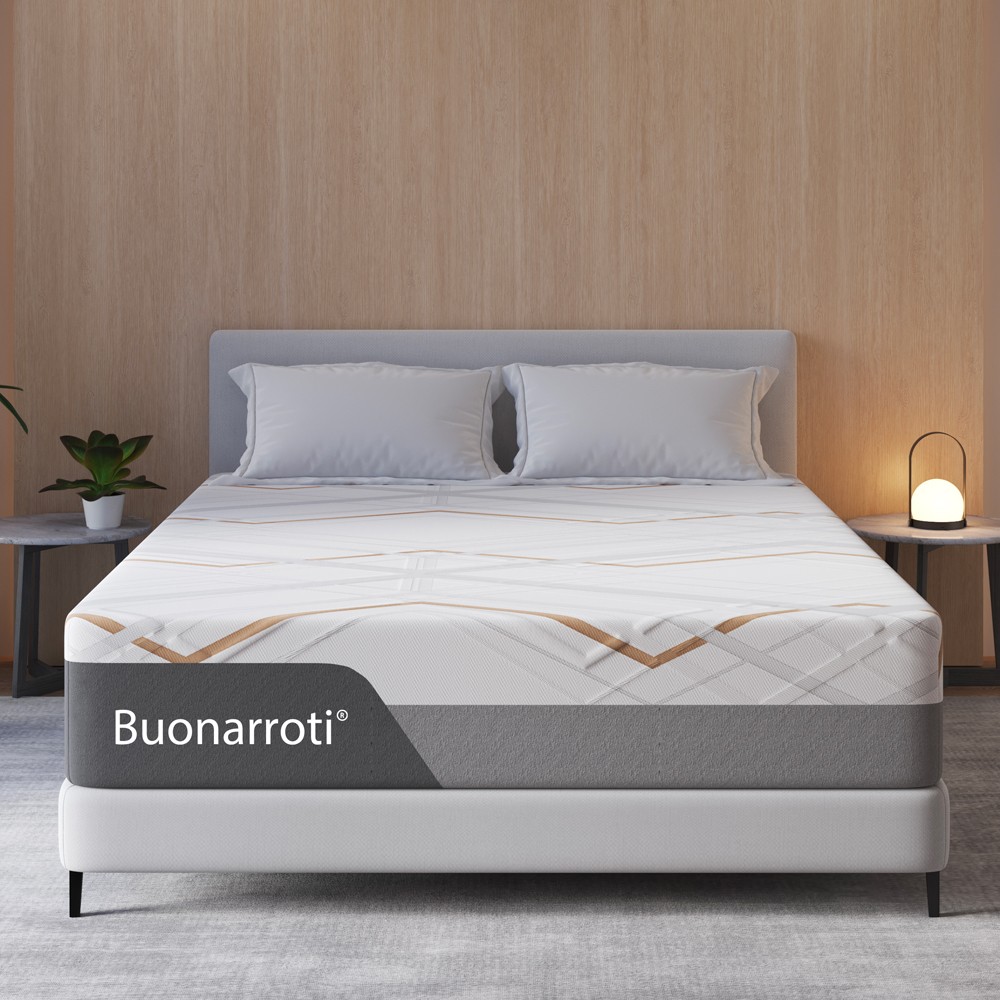 Materasso matrimoniale Corvo con memory foam molle insacchettate e tessuto rinfrescante sfoderabile 160x200x30H cm.