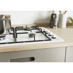 Piano cottura a gas Candy CHW6LWW 4 zone manopole laterali bianco