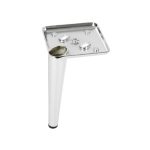 Piede in metallo Ago17 per mobili e complementi d'arredo H 17cm. cromato