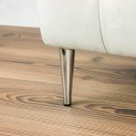 Piede in metallo Ago17 per mobili e complementi d'arredo H 17cm. cromato