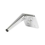 Piede in metallo Ago17 per mobili e complementi d'arredo H 17cm. cromato