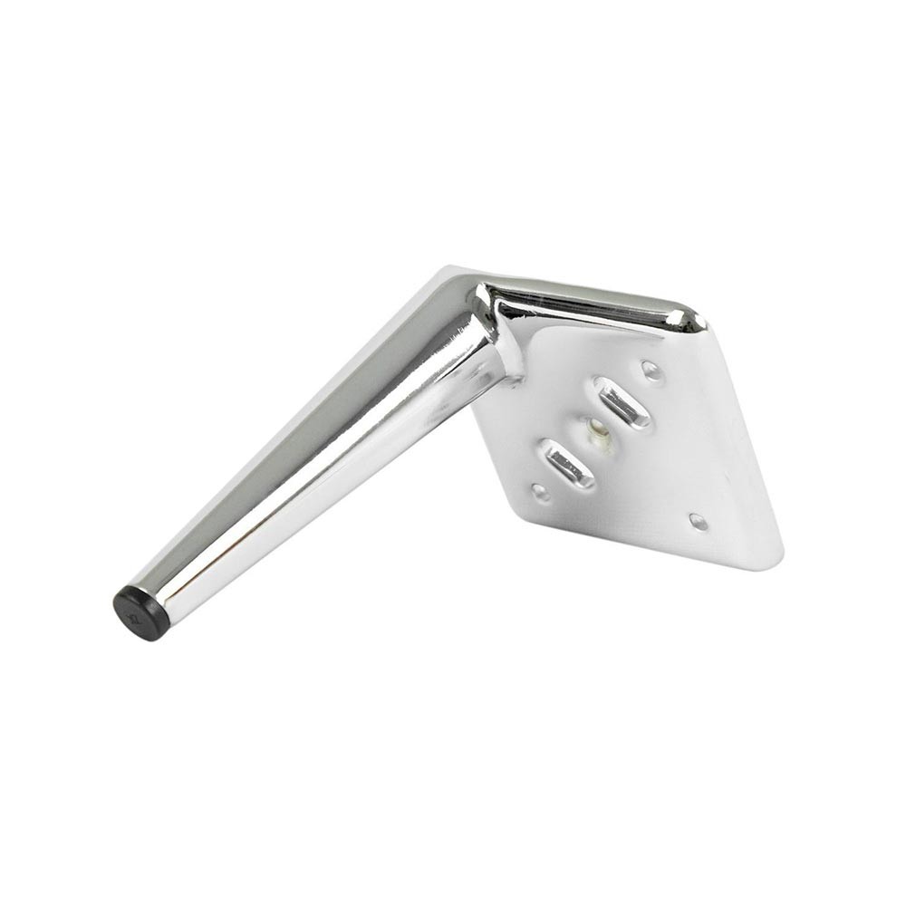 Piede in metallo Ago17 per mobili e complementi d'arredo H 17cm. cromato