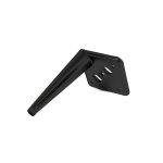 Piede in metallo Ago17 per mobili e complementi d'arredo H 17cm. nero opaco