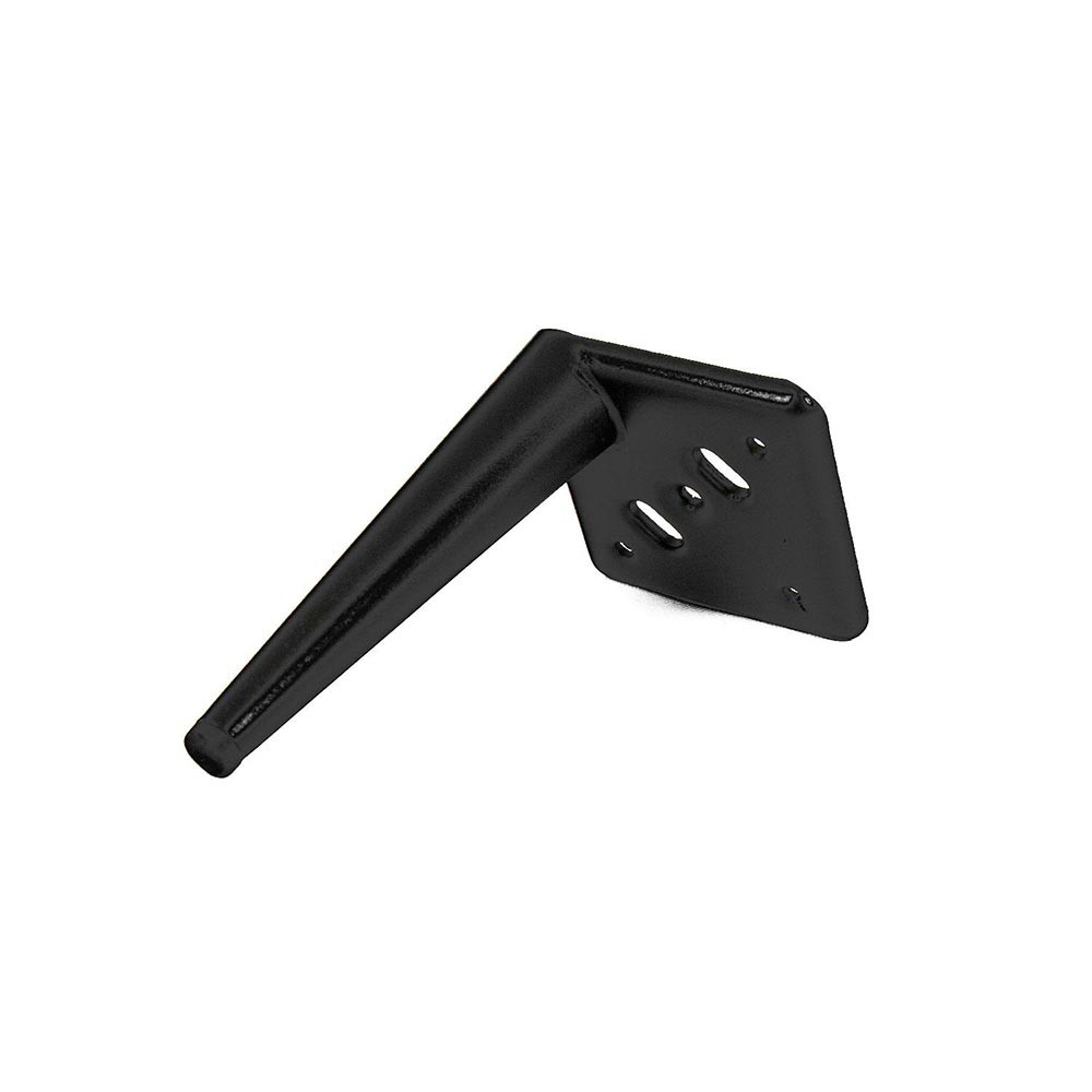 Piede in metallo Ago17 per mobili e complementi d'arredo H 17cm. nero opaco