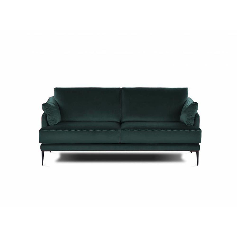 Piede in metallo Ago17 per mobili e complementi d'arredo H 17cm. nickel nero