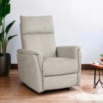 Poltrona alzapersona Motion con recliner elettrico 1 motore in tessuto G375 beige