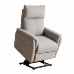 Poltrona alzapersona Motion con recliner elettrico 1 motore in tessuto G375 beige