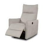 Poltrona relax Melany con recliner elettrico in tessuto G375 beige