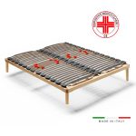 Rete fissa matrimoniale Lumea 160x190 con piedini dispositivo medico