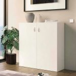 Scarpiera Duo 2 ante battenti con 3 cestelli portascarpe per anta capienza 12 paia colore bianco Made in Italy