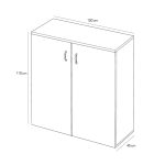 Scarpiera Duo 2 ante battenti con 3 cestelli portascarpe per anta capienza 12 paia colore bianco Made in Italy