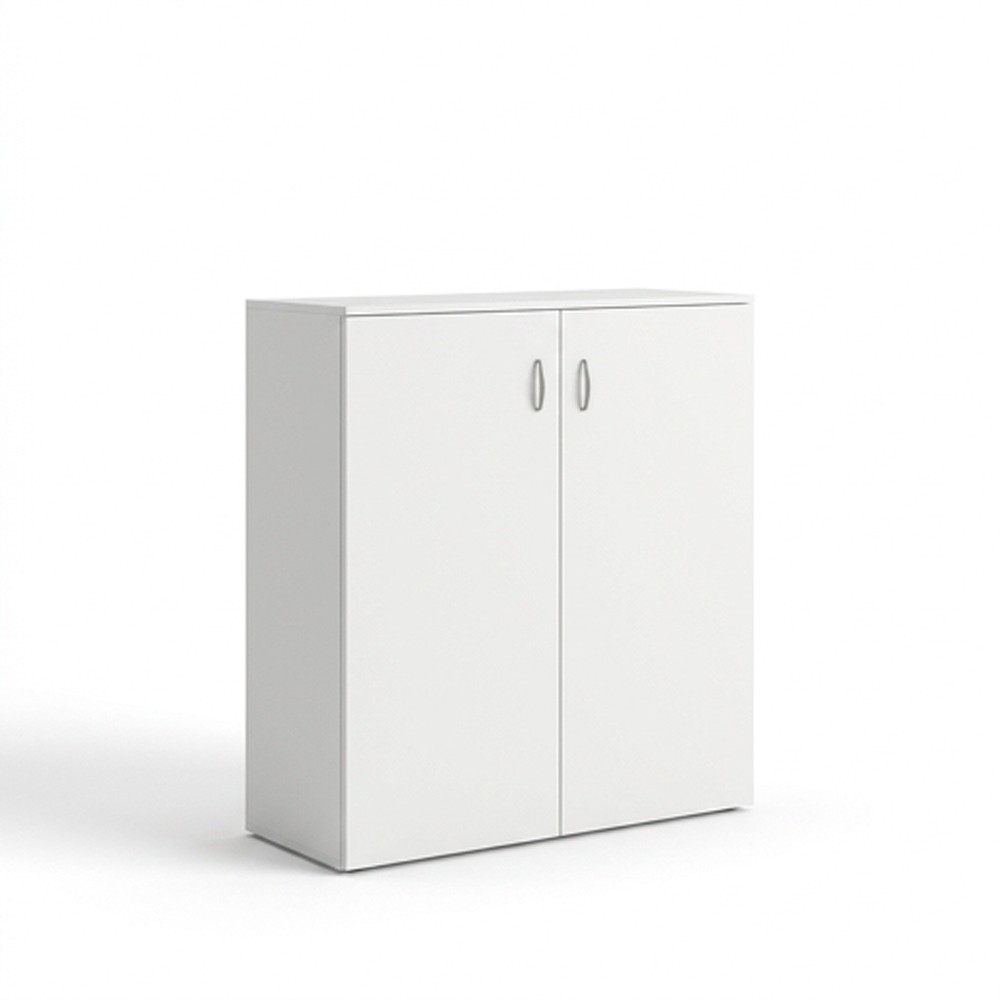 Scarpiera Duo 2 ante battenti con 3 cestelli portascarpe per anta capienza 12 paia colore bianco Made in Italy