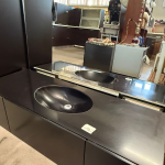Mobile Bagno Nero Con Specchiera E Lavandino Usato 2944/U