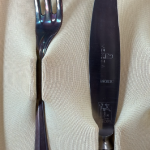 Coppia Di Posate Dessert In Argento 800-000 Usato 4721/U