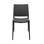 Sedia in polipropilene Sfera con design ergonomico colore dark grey set 4 pezzi