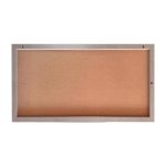 Specchiera Sintesi rettangolare con cornice effetto tessuto grigio 127x65 cm.