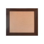 Specchiera quadrata Plana 90x90 cm con cornice in olmo dark