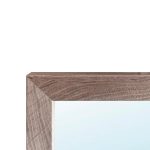 Specchiera rettangolare K9 con cornice quercia 165x65x4 cm.