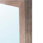 Specchiera rettangolare K9 con cornice quercia 165x65x4 cm.