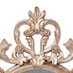 Specchio decorativo ovale da parete MR5501 con cornice in stile barocco gold 36x53 cm.