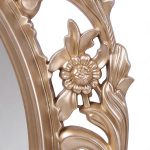 Specchio decorativo ovale da parete MR5501 con cornice in stile barocco gold 36x53 cm.