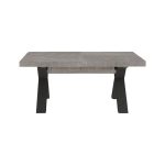 Tavolo Milonga480 180x100 cm. allungabile 480 cm con piano in cemento e gambe antracite