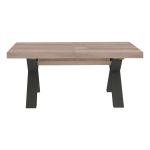 Tavolo Milonga480 180x100 cm. allungabile 480 cm con piano in gordon e gambe antracite