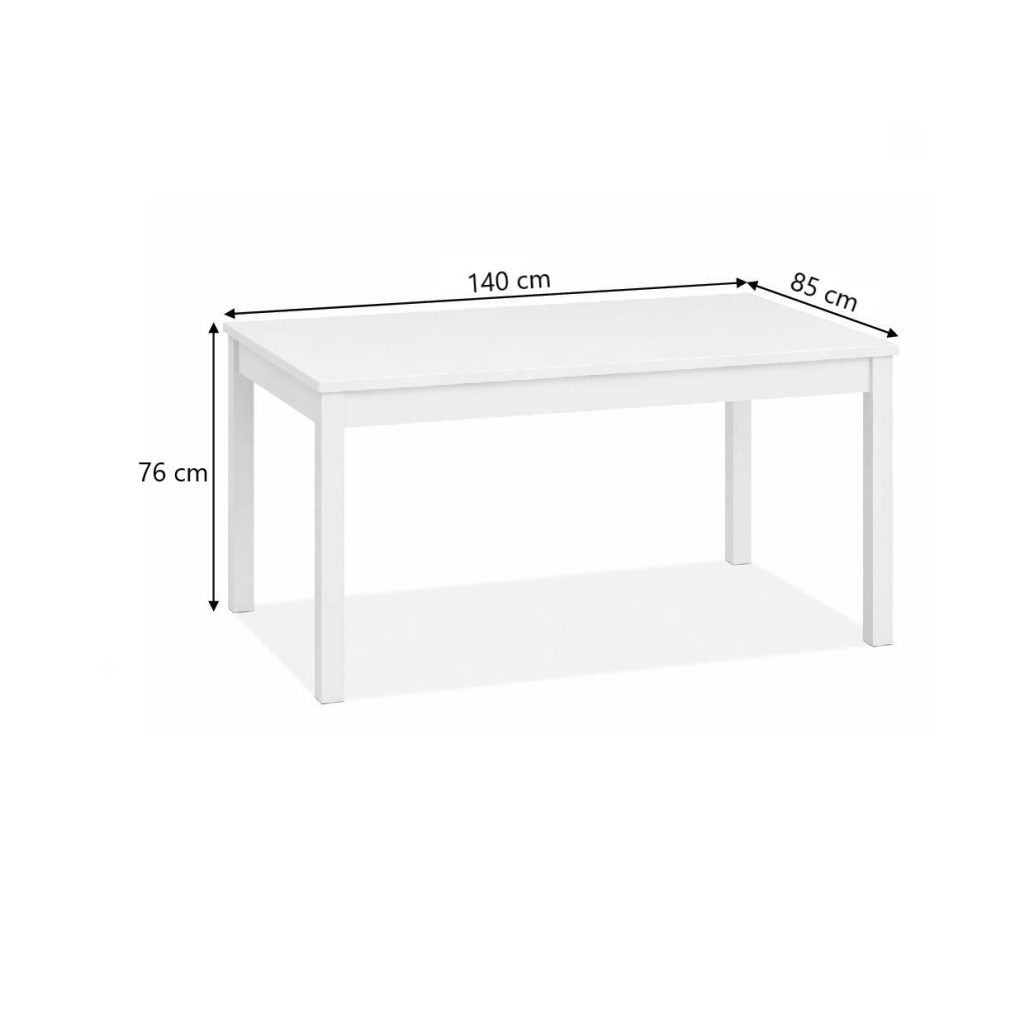 Tavolo allungabile Firenze 140x85 con allunga da 40 cm. noce naturale