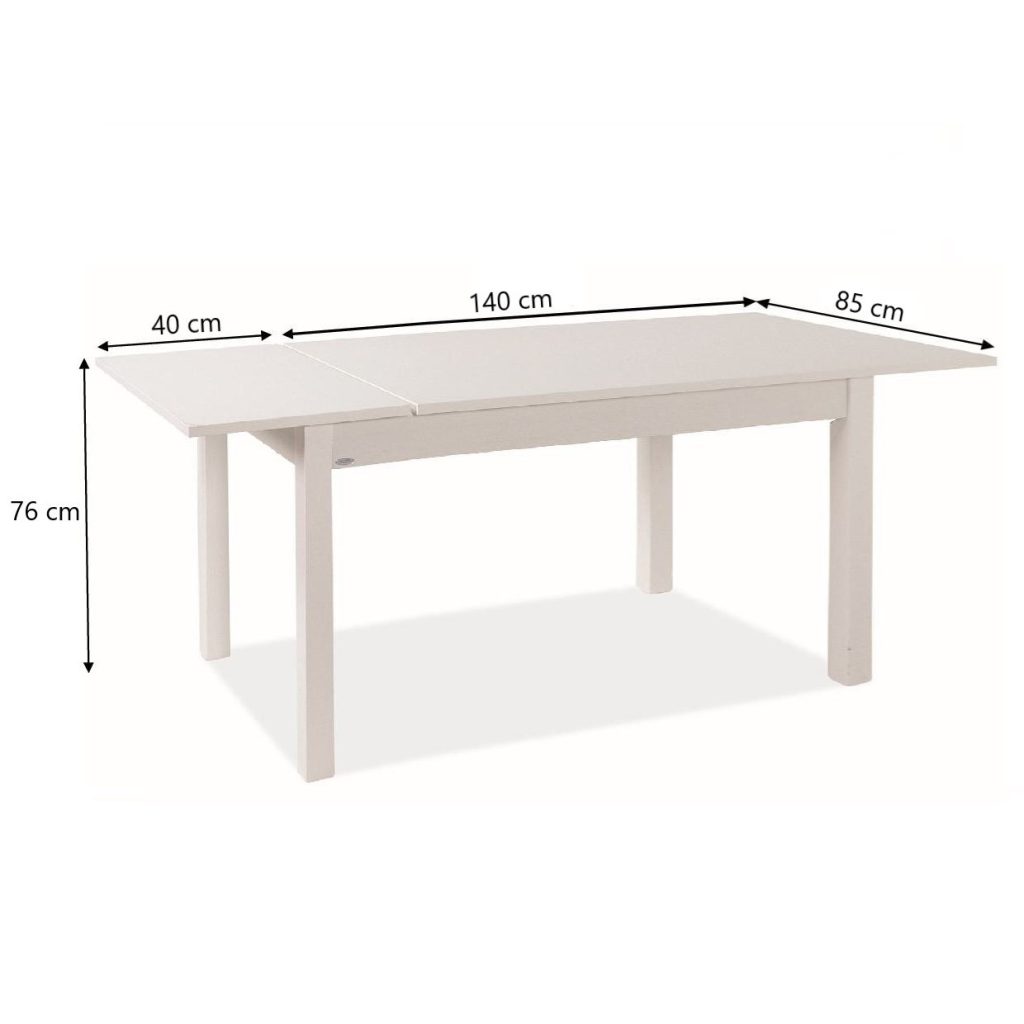 Tavolo allungabile Firenze 140x85 con allunga da 40 cm. noce naturale