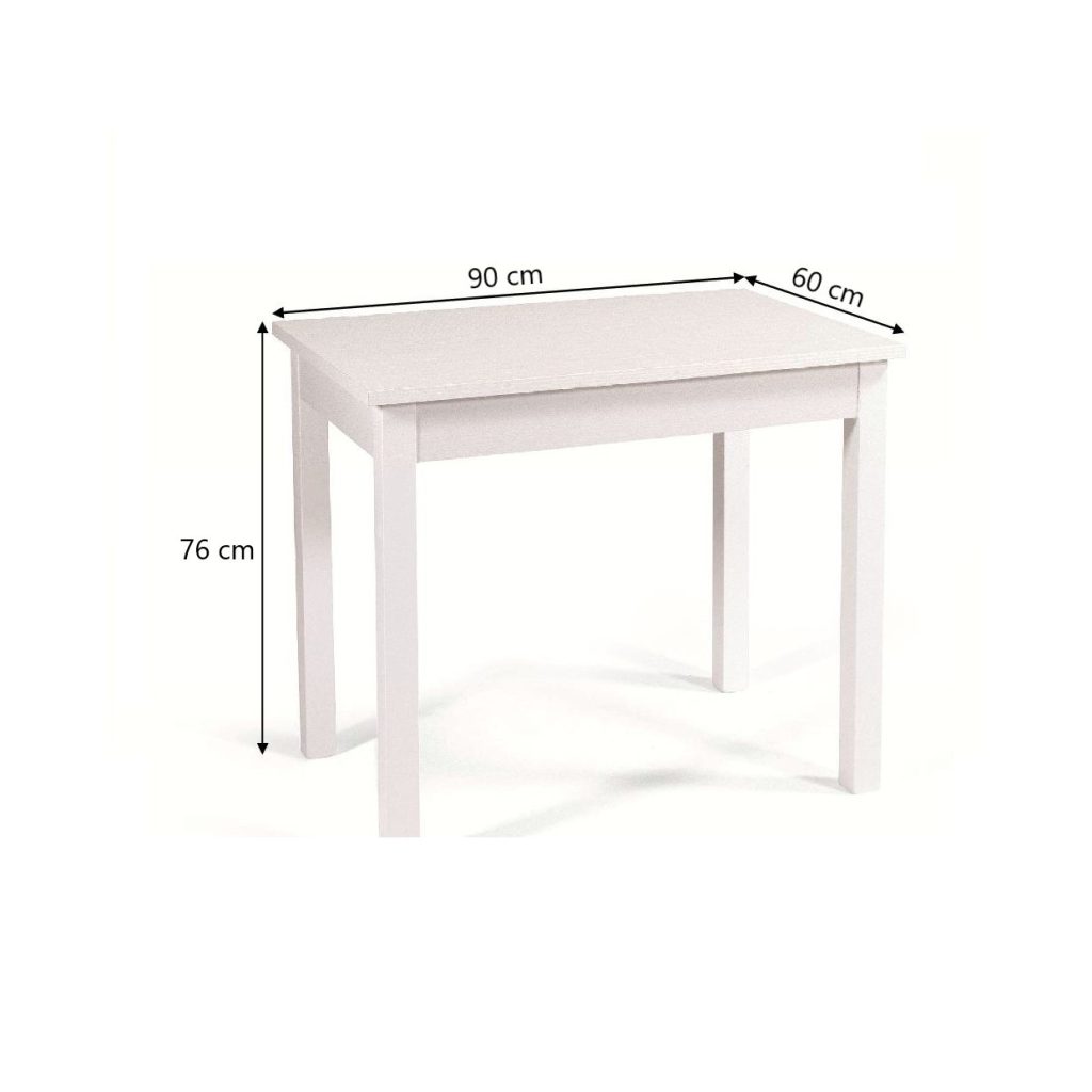 Tavolo allungabile Firenze 90x60 con allunga da 30 cm. in noce naturale