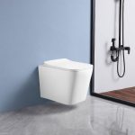 WC sospeso YJ-2303 con scarico a parete bianco lucido