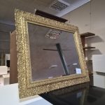 Specchio Con Cornice Dorata Usato 5259/u