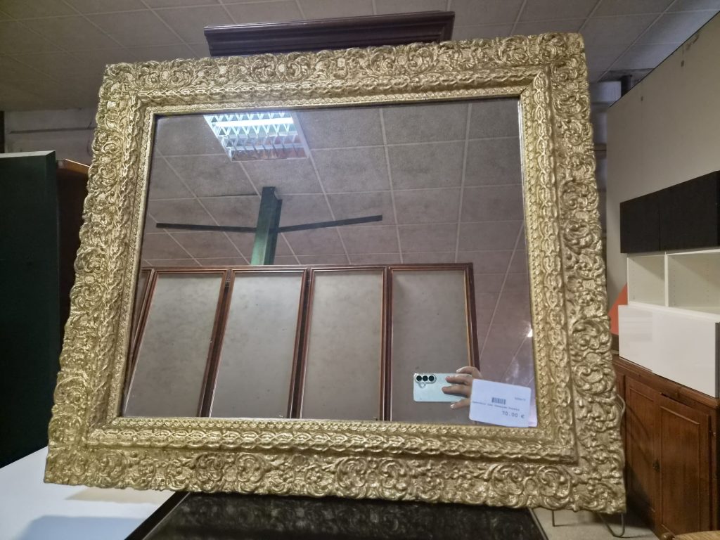 Specchio Con Cornice Dorata Usato 5259/u