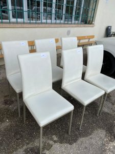 Set 6 Sedie Bianche Usate 1113