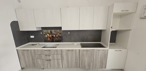 Mobile Cucina COMPLETA DI LAVANDINO MARCA ELLECI, LAVASTOVIGLIE , CAPPA FABER A FILTRI Usata 1173