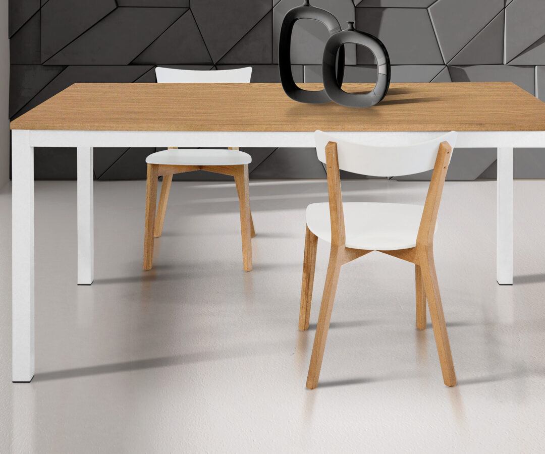 Sedia struttura in legno e seduta in massello bicolore  ART. 845 - X4 PEZZI - immagine 2