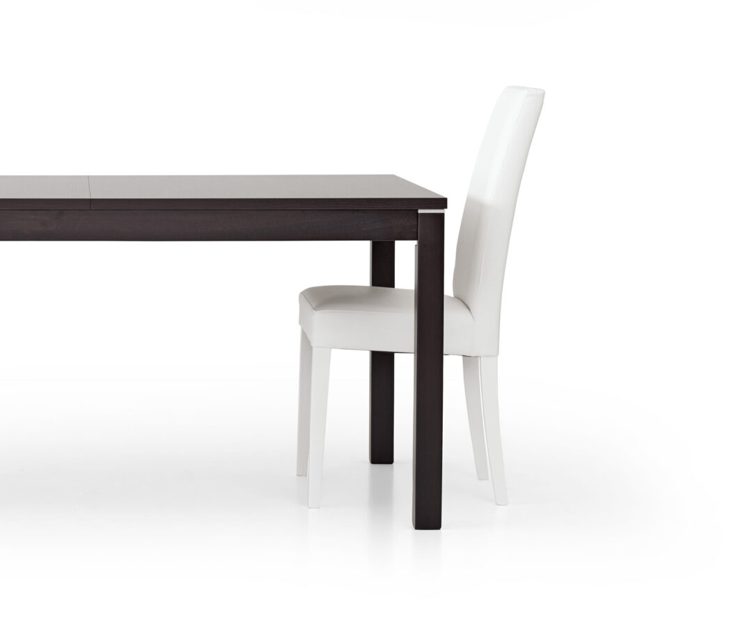 Sedia struttura legno colore bianco imbottita in ecopelle bianca ART. 577 - X2 PEZZI - immagine 2
