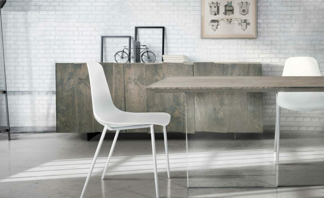 Base 3 ante rovere nodato finitura beton - ART. 1626 - immagine 2