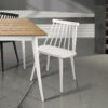 Sedia country chic in legno di faggio colore bianco opaco ART. 775 –  X2 PEZZI - immagine 2