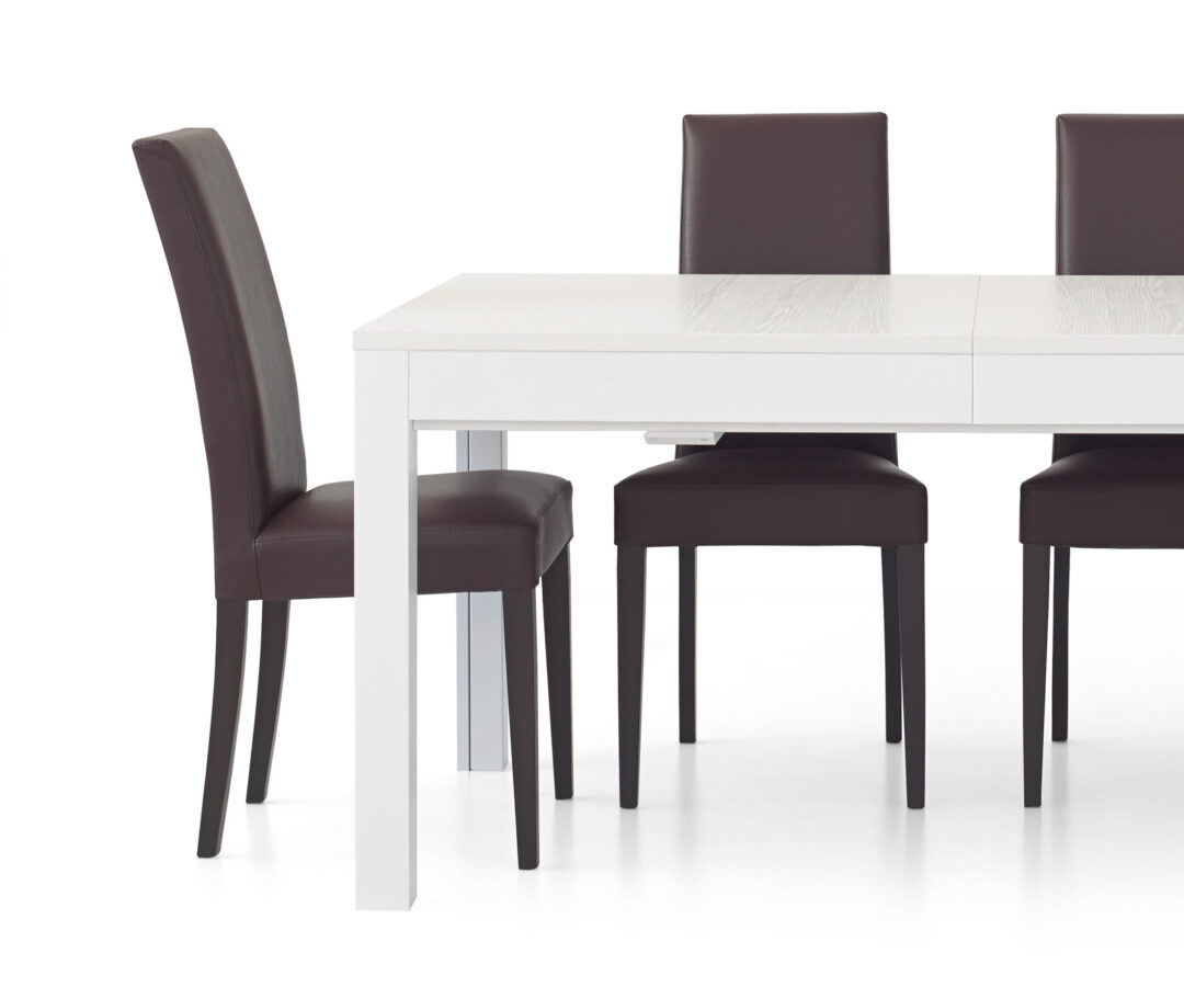 Sedia imbottita in ecopelle wengè ART. 576 – X2 PEZZI - immagine 2