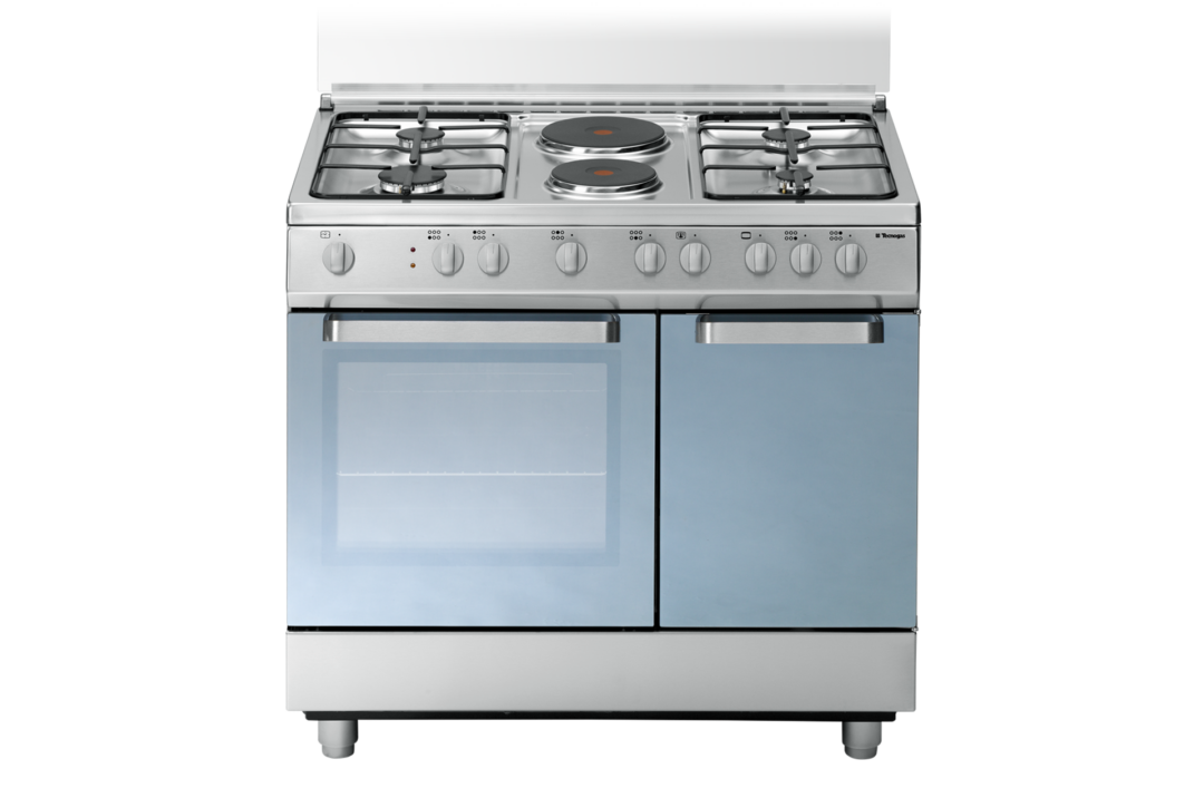 cucina TECNOGAS 90x60  Portabombola Forno Multi   4 Fuochi + 2 Piastre  - D923XS