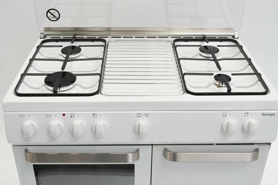 cucina TECNOGAS 80x50  Portabombola Forno Elettrico  4 Fuochi  BIANCA - D833WS - immagine 8