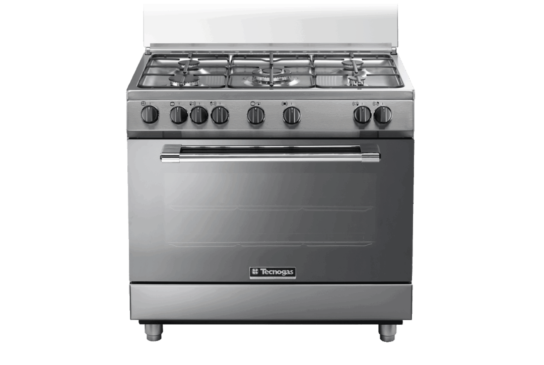 cucina TECNOGAS 90x60   Forno Multi   5 Fuochi  INOX - P965MX