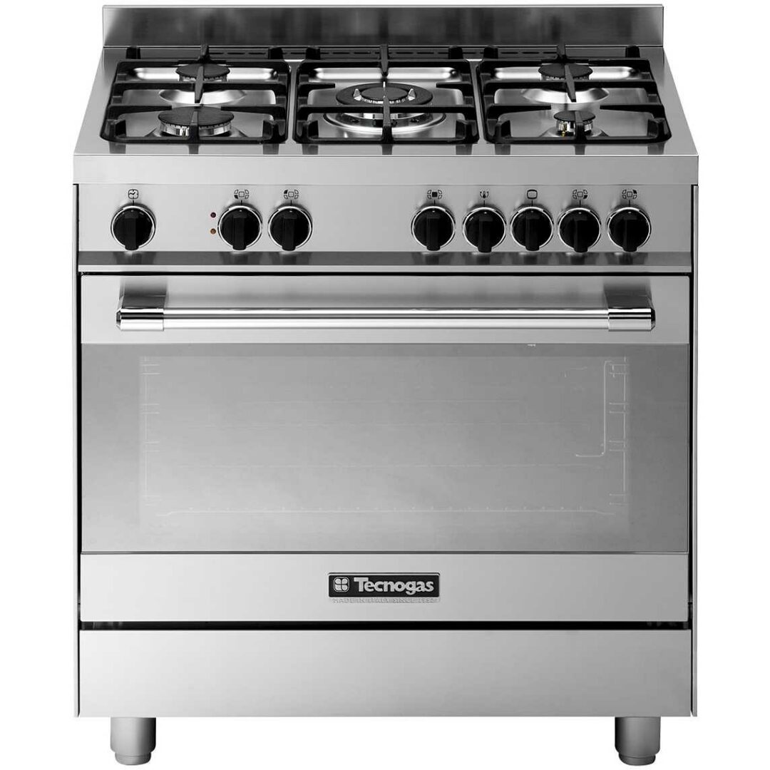 Cucina TECNOGAS 80x60  Forno Gas Ventilato 5 Fuochi - PTV898XS