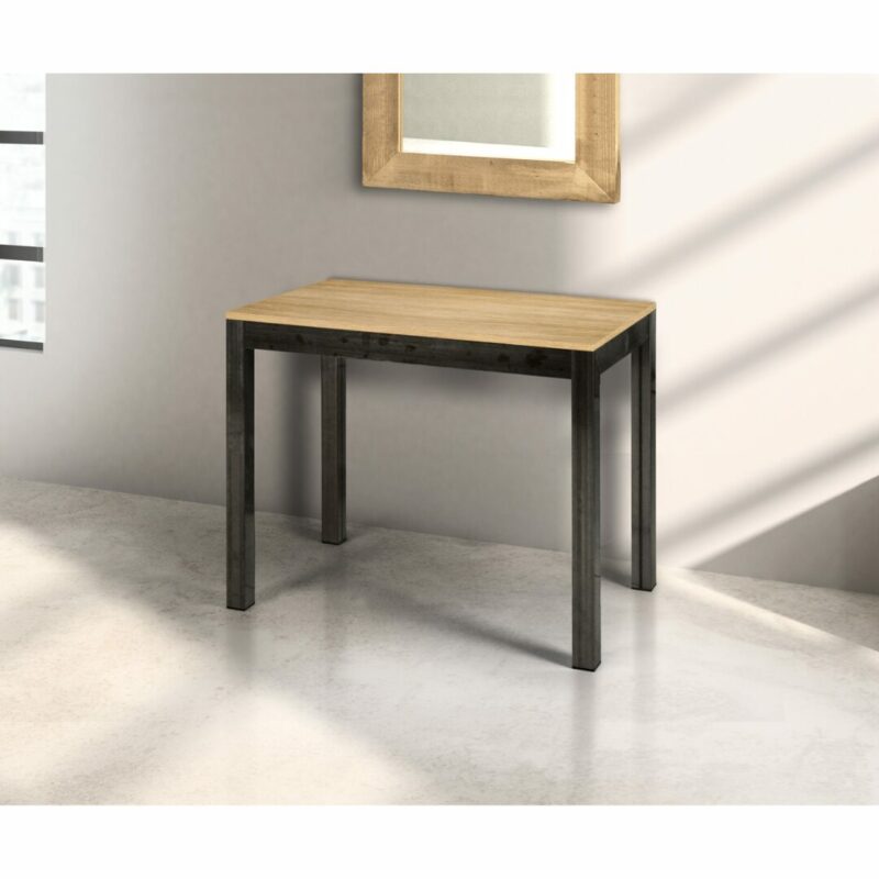 Consolle con 5 allunghe effetto legno e gambe metallo – Art. 860