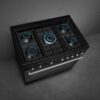 Cucina Smeg Con Forno Ventilato E Piano Cottura Gas - CX91GMBL - immagine 3