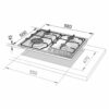 Piano Cottura DE LONGHI 4 Fuochi a Gas 60 cm - YAF 46 ASV - immagine 2