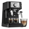 Macchina Caffè Espresso DE LONGHI 15 bar con Cappuccinatore - EC260.BK - immagine 2