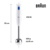 Frullatore ad immersione BRAUN - MQ10.201M - immagine 4