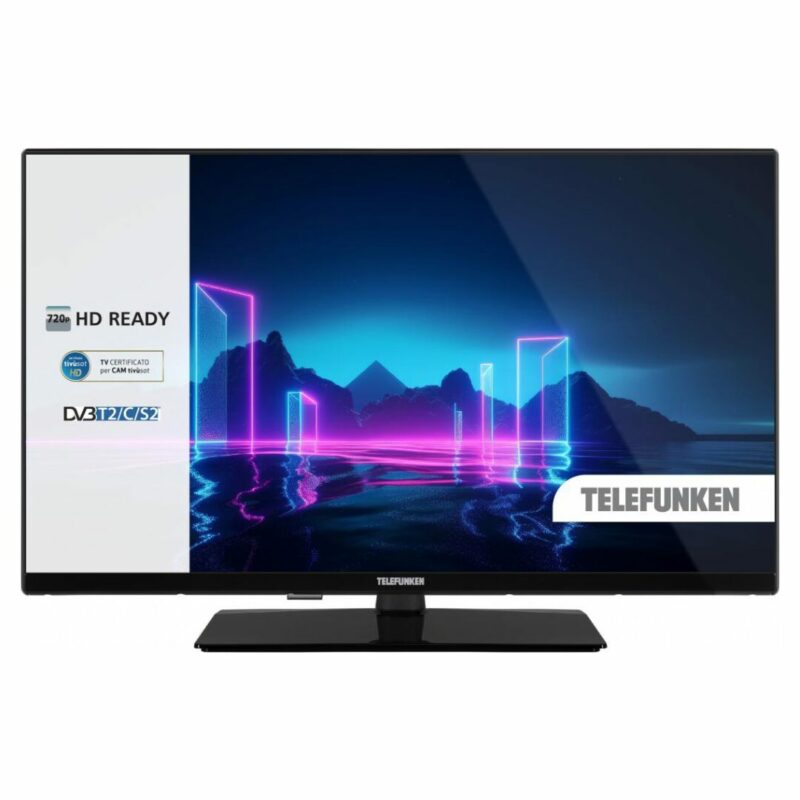 Telefunken TV 32 Pollici Display LED HD Ready Classe E colore Nero - TE32750S38YXD